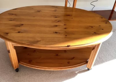 Solid pine oval coffee table at lee chinnick's in stow on the wold