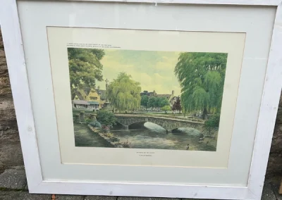 Bourton on the water picture at Lee Chinnick's antique shop