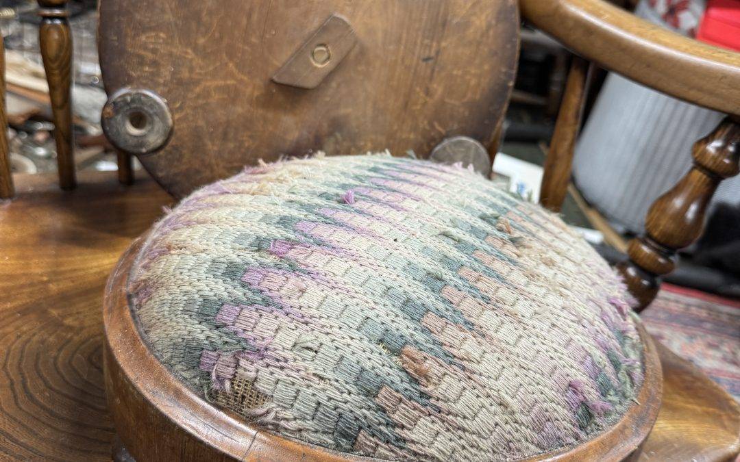 Pair of Victorian footstools